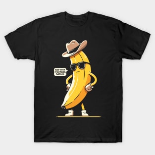 Banana Cowboy Cowgirl Country Western Novelty Funny Banana T-Shirt